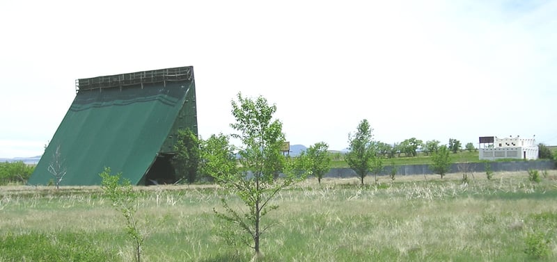 85 Drive-In screen and snack bar.