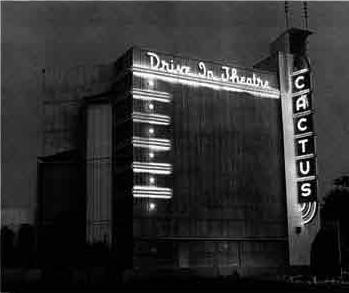 black + white pic of its screen tower