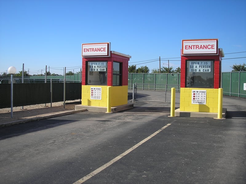 Fiesta Drive-In ticket booths.