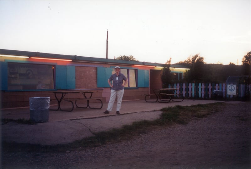 concessions stand in background