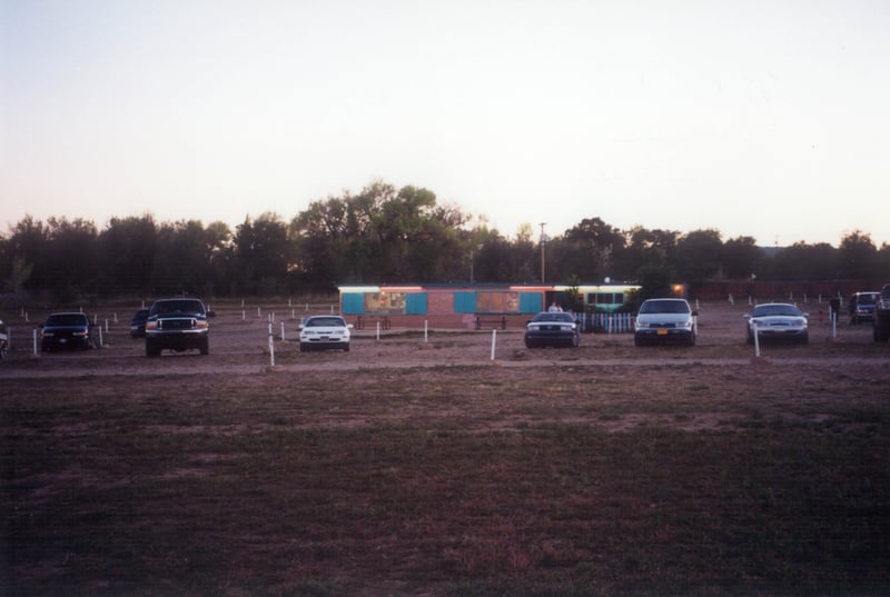 speakers, cars, concessions building