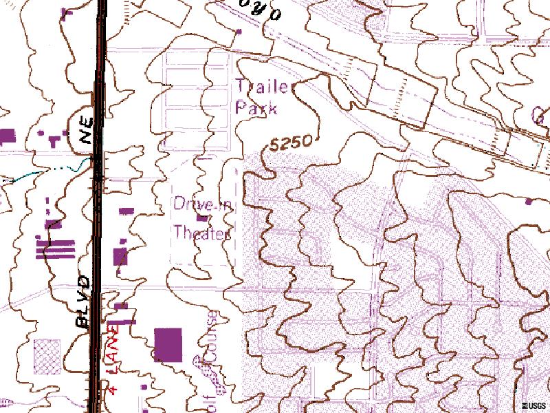 TerraServer map of former site-located at 5324 San Mateo Blvd NE