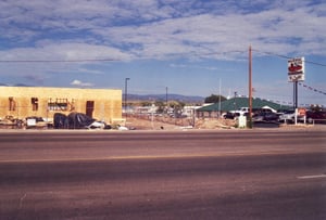 Construction is going on along Hwy. 68 where the Drive-In was at the back