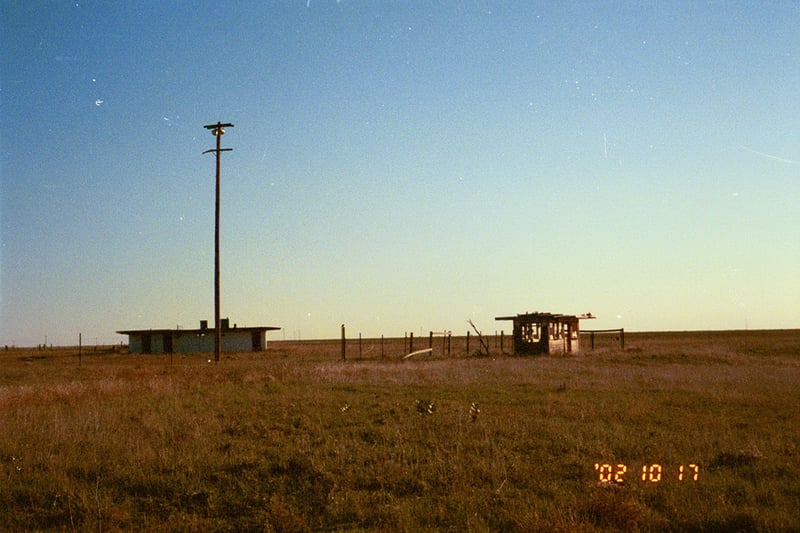 View of the Trail DI as seen from Highway 87. The Drive-In is just a few miles from the TX/NM Stateline border town of Texline, TX