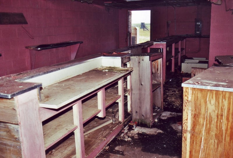 Interior of snack bar