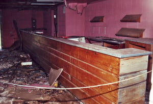 Interior of snack bar