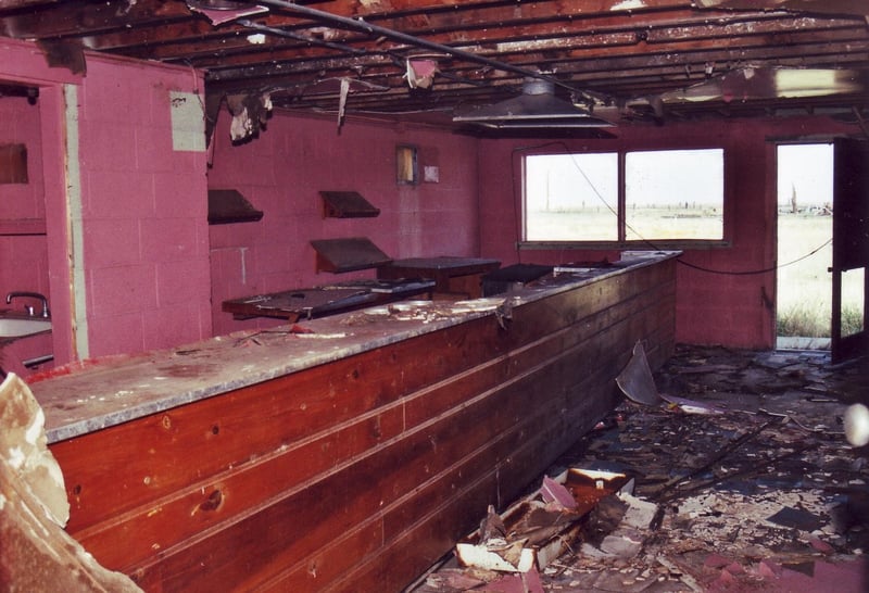 Interior of snack bar