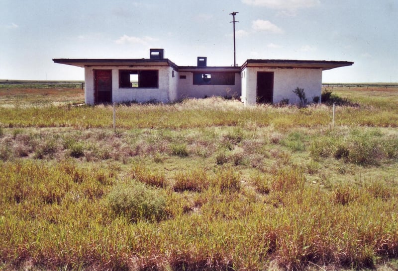 The middle section of the building is the projection booth