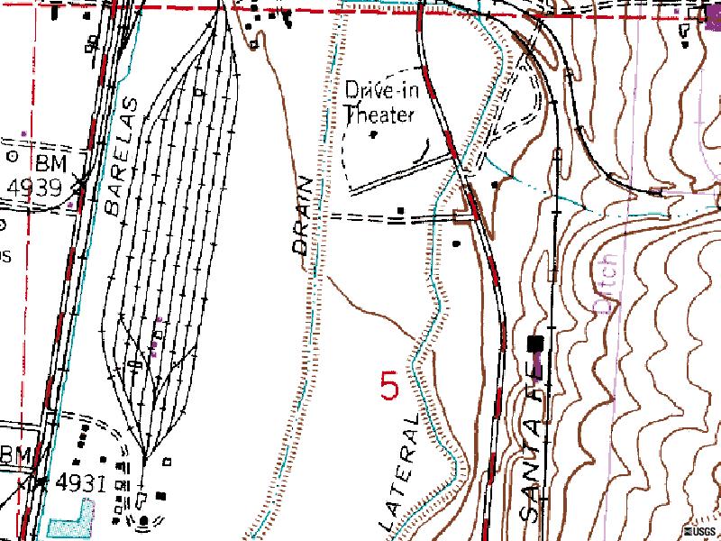 TerraServer map of former site