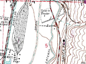 TerraServer map of former site