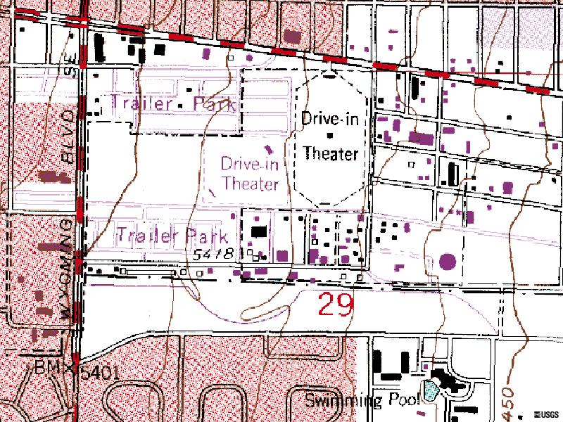 TerraServer map of Wyoming on the left and Terrace on the right