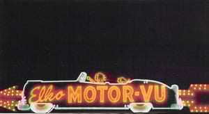 An enhanced color version of whovean In spudland's photo from the book "Drive-In Movie Memories" by Don and Susan Sanders.