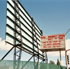 back of screen and marquee