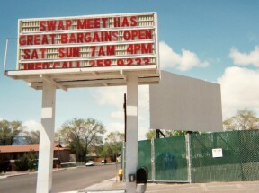marquee and front view of screen