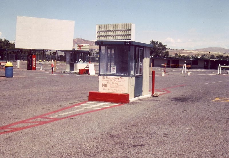 Ticket booth with another one in the background
