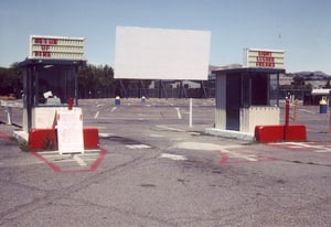 Twin ticket booths