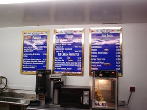 New menu boards
