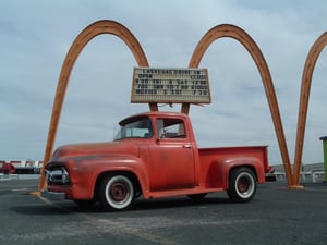 This truck has been in Vegas since the 50's. We assume it spent many a night at the Drive-In.