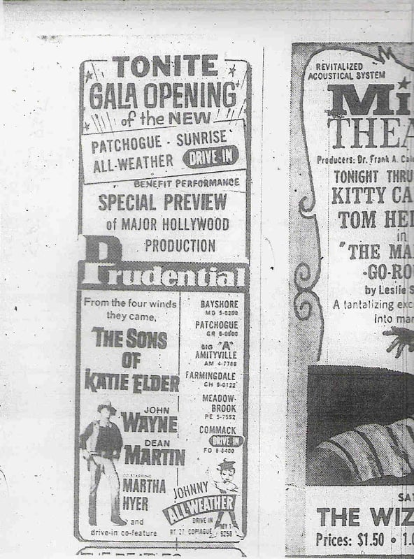 "Grand Opening" from Newsday Sepember 2, 1965.