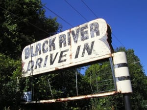 Sweetly abandoned, this upstate NY drive-in is slowly returning to nature...