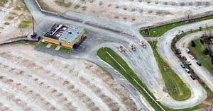 Buffalo Drive-in snack bar & ticket booths aerial from local.live.com