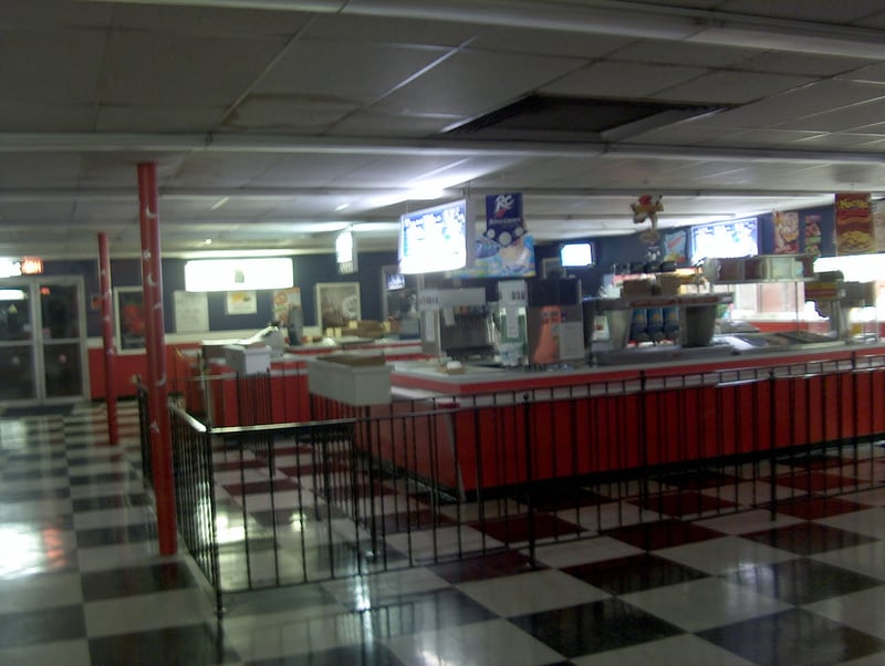 Inside the refreshment stand. The last week The Buffalo Drive-In was open.
