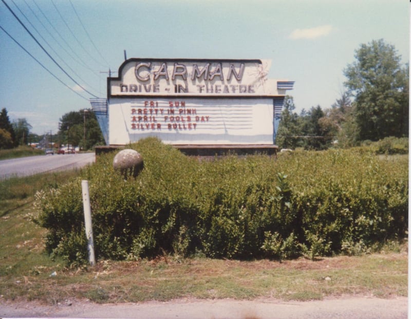 Carman Drive-In marquee