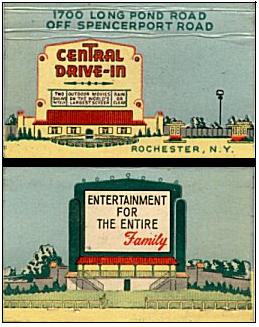 Central Drive-in matchbook