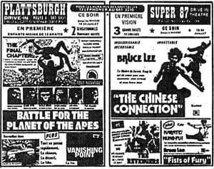 1973 ad from Montréal's La Presse
Hence the French text on this ad.