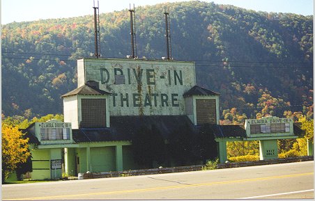 Here's a picture of the Elmira Drive-In in Elmira, NY.  This one's still operating, and during a recent trip I caught a double feature of THE OTHERS and JAY AND SILENT BOB STRIKE BACK.