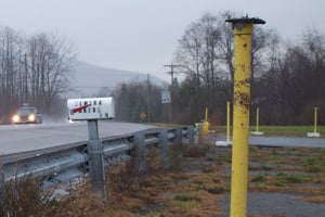 Here is a picture of the mailbox outside the front entrance of the Elmira Drive-In