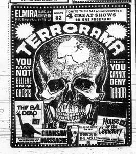 Ad from the Elmira Drive In.