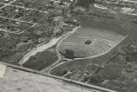 Aerial view of the Falls Auto Vue View Drive In Niagara Falls NY