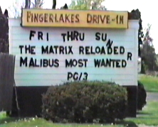 MarQuee
Finger Lakes Drive-in 
new York