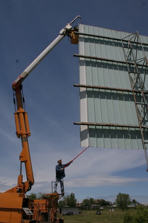 Greenville Drive-In now open Check out the screen repair