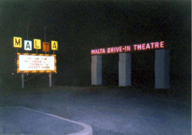 neon entrance and marquee