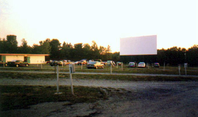 field, screen, and projection building