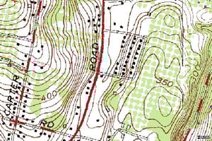 Topo map of Middlehope DI and surrounding properties. taken on July 1, 1957. Middlehope DI used to own from US Route 9W to the banks of the Hudson River.