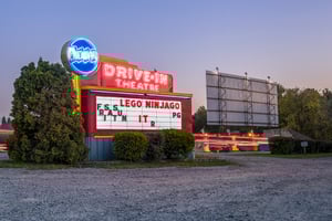 The neon sign is in poor repair and doesnt look as good as I made it appear with Photoshop.