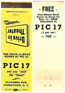 1962 Matchbook front and back