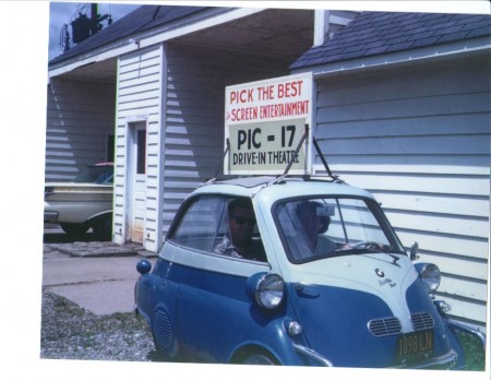 1958 BMW Isetta used for advertising
