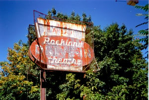 Rockland Drive-In Sign on Rt. 59
before the Drive-In.