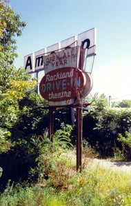 Another view of the Sign before the Drive-In
