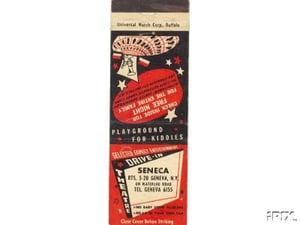 Vintage matchbook