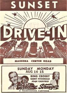 1948 Flyer for the Sunset Drive-In