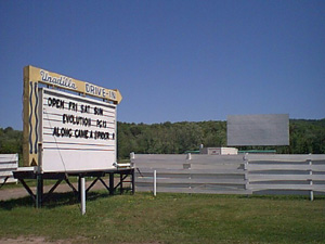 Front sign of the Unadilla Drive-In