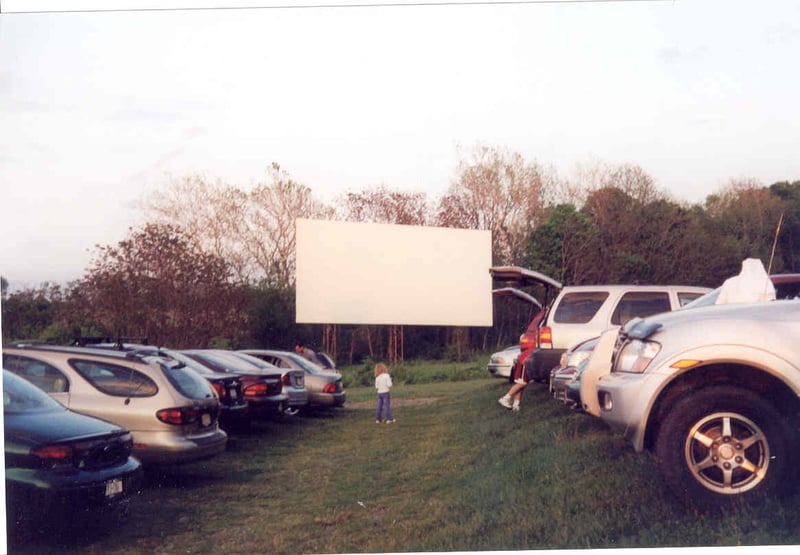 Screen for Drive-In #2.  This picture was taken from Drive-In #3