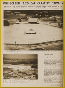 Westbury Drive-in Theater, Westbury NY from Box Office Magazine 1954 part one of four