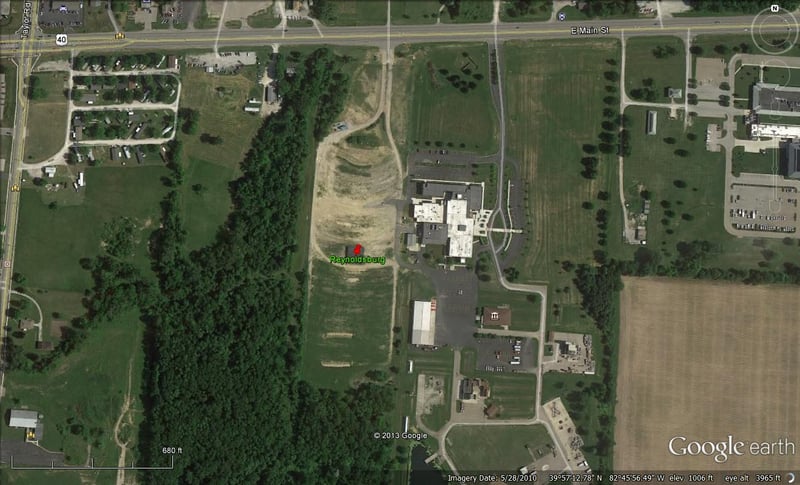 Google Earth image of former site