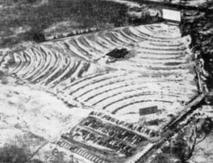 An aerial photo of the Ascot after two more screens were added.